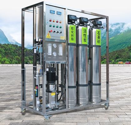 Automatische deionisierte RO-Reinwasser-Reinigungsapparat-weiches Wasser-Ausrüstung 500l/H Wasserbehandlungsausrüstung