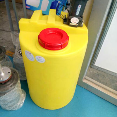 PET 200L Ebenen-untere mischende Eimer-PAM Dissolving Sewage Treatment Reagent-Plastikdosierung