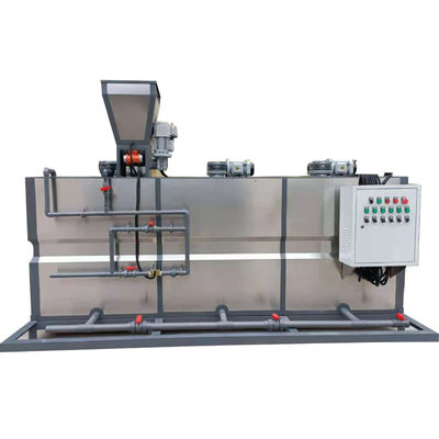 Kasten 500L/H drei integrierte PAM Dry Powder Automatic Dosing-Gerät-Abwasseraufbereitung