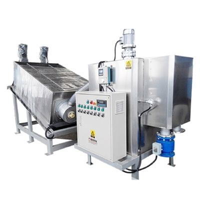 10m3/H verschlammen Entwässerungsmaschinen-Filtrations-Konzentrations-Presse-Festflüssigkeits-Trennungs-integrierten Schrauben-Stapler
