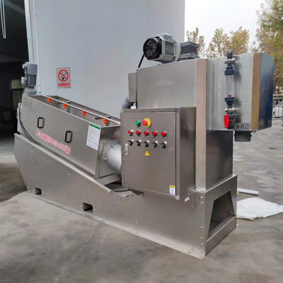 Schwein-und Hühnerdüngemittel-Spindelpresse verschlammen die Entwässerung maschinell bearbeiten integriert