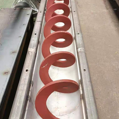 Gewundener Förderer Mangan-Stahlschlamm-Schneckenförderer Shaftless für Sand-trockenes Pulver