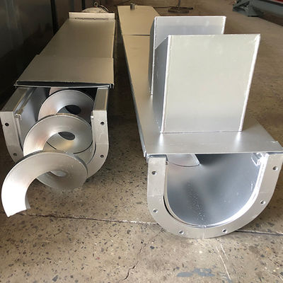 Gewundener Förderer Mangan-Stahlschlamm-Schneckenförderer Shaftless für Sand-trockenes Pulver