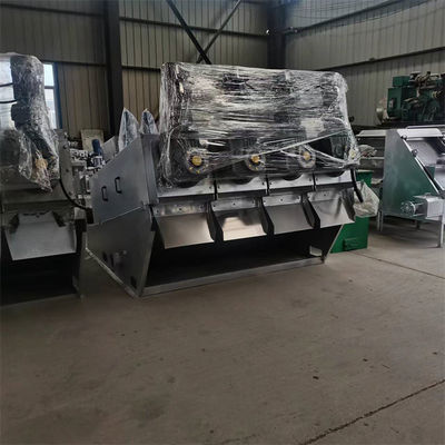 Edelstahl Schneckenpresse Schlammentwässerungsmaschine Integrierte Verdickung