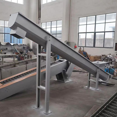 Edelstahl Shaftless-Schneckenförderer für Pulver-Korn-Spiralen-Förderer