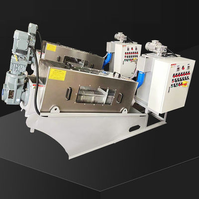 Volles automatisches Edelstahl-Spiralenschlamm-Entwässerungsmittelsystem 2.23kw 380Volt