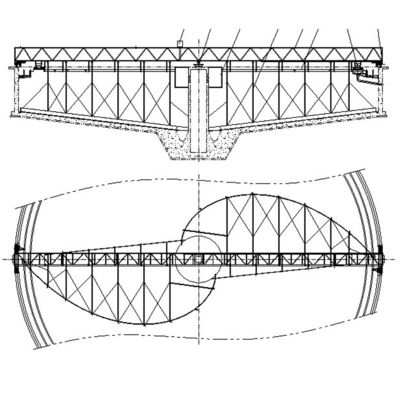 Sedimentationsbecken-bestätigte Zusatz-Antriebs-Schlamm-Schaberausrüstung ISO9001