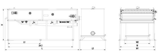 500mm Schwerkraft-Schlamm-Verdickungsmittel, Gurt-Verdickungsmittel der Schwerkraft-5m3/h