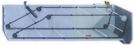 3m Kettenschaber-System-Kohlenstoffstahl für Wasserbehandlungs-Behälter