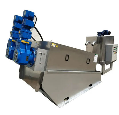 Selbstreinigungs-Schlammeindickungs-System-spiralförmiger Schlamm-Entwässerungspresse