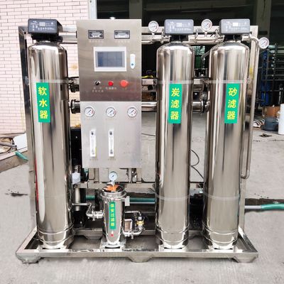 Automatische deionisierte RO-Reinwasser-Reinigungsapparat-weiches Wasser-Ausrüstung 500l/H Wasserbehandlungsausrüstung
