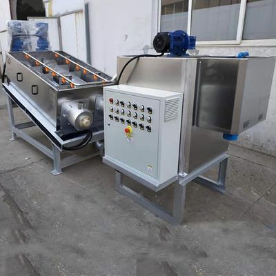 Schraubenartige Entwässerungsmittel-Weiden-Abwasseraufbereitung automatisches 3m3/H des Schlamm-SS304