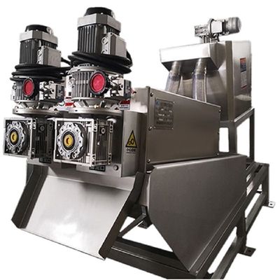 10m3/H verschlammen Entwässerungsmaschinen-Filtrations-Konzentrations-Presse-Festflüssigkeits-Trennungs-integrierten Schrauben-Stapler