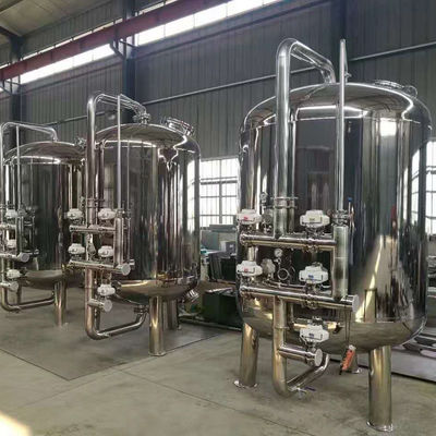 30m3/H Kohlenstoffstahl-Aktivkohle-Filter-Fluss-Grundwasser-filtern flache Sand-Multimedia