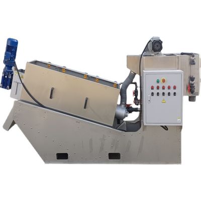 Spiralschneckenpresse Schlammentwässerungsmaschine Material SS 304