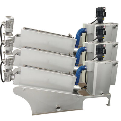 Abwasserbehandlungs-Schlamm-Entwässerungsmaschinen-multi Spindelpresse 1-2500kgs/H