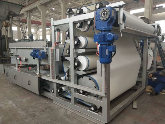 Presse des Gurt-20kg/h verschlammen die Entwässerung, 1000mm Gurt-Filterpresse für Abwasserbehandlung