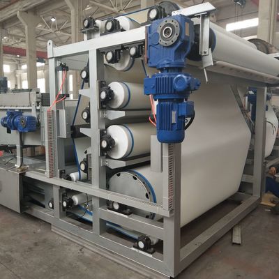 Edelstahl-Schlamm-Entwässerungsausrüstung, Presse-Abwasserbehandlung des Gurt-10m3/h